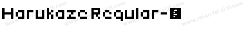 Harukaze Regular字体转换